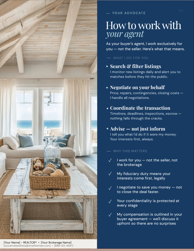 How to work with your agent page